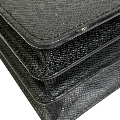 LOUIS VUITTON Business bag M30802 Taiga Leather black Taiga SELVIET Kazan