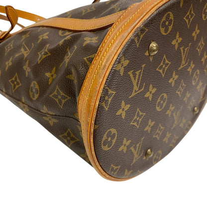 LOUIS VUITTON Shoulder Bag M42236 Monogram Brown Monogram BucketGM