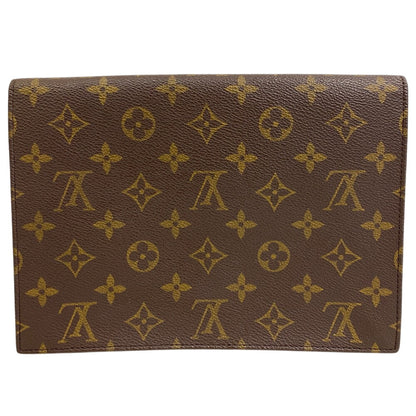 LOUIS VUITTON Pochette M51940 leather Brown Monogram Mule 23