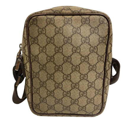 GUCCI Shoulder Bag 122754 PVC coated canvas beige GG Supreme