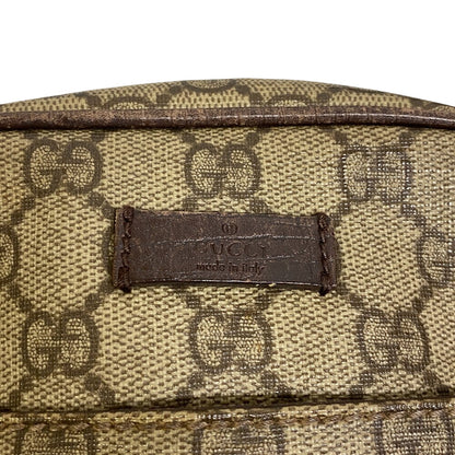 GUCCI Shoulder Bag 122754 PVC coated canvas beige GG Supreme