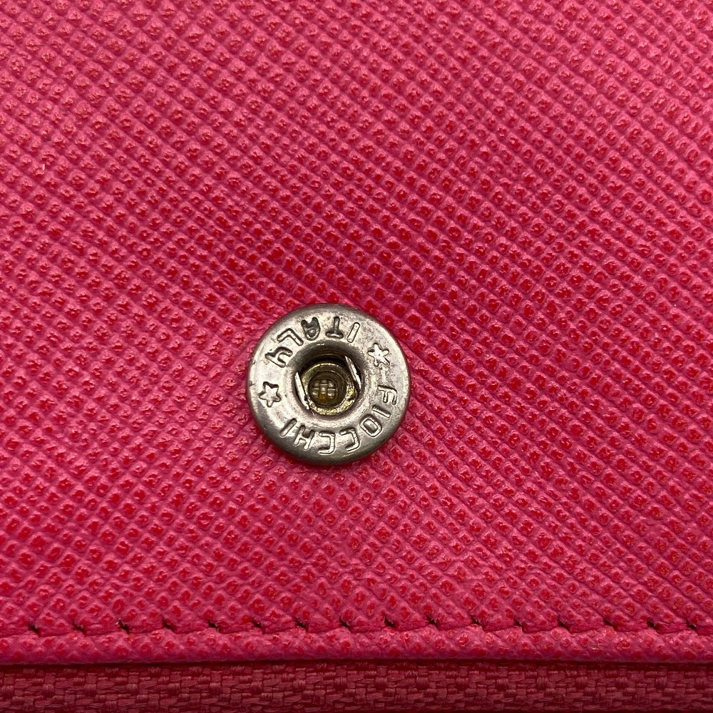 PRADA Bifold Wallet M605 leather pink Safiano Zip wallet