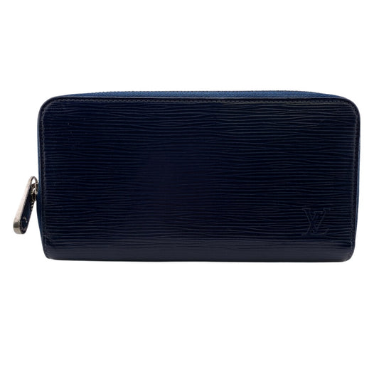 LOUIS VUITTON Long Wallet Purse M60307 leather Navy Epi Zippy wallet
