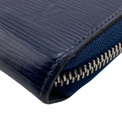 LOUIS VUITTON Long Wallet Purse M60307 leather Navy Epi Zippy wallet