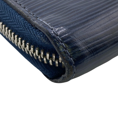 LOUIS VUITTON Long Wallet Purse M60307 leather Navy Epi Zippy wallet