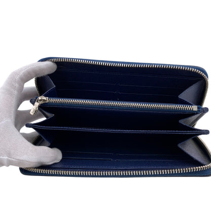LOUIS VUITTON Long Wallet Purse M60307 leather Navy Epi Zippy wallet