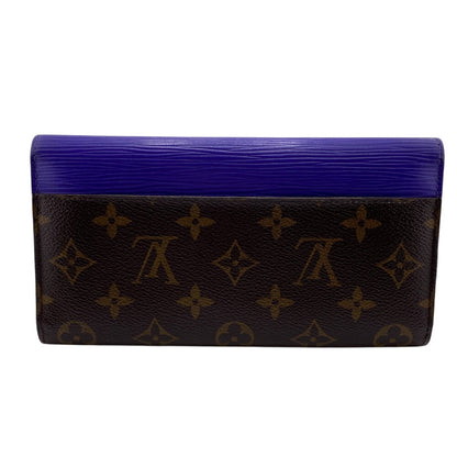 LOUIS VUITTON Long Wallet Purse M6049G leather Brown Monogram epi Portefeuille Marie Luron