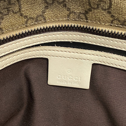 GUCCI Tote Bag 211137 GG Supreme Canvas white GG pattern