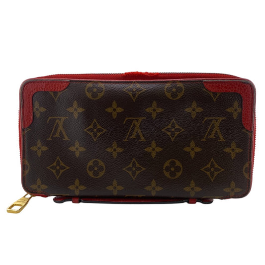LOUIS VUITTON Long Wallet Purse M61452 Monogram, Leather Brown Retiro Daily Organizer
