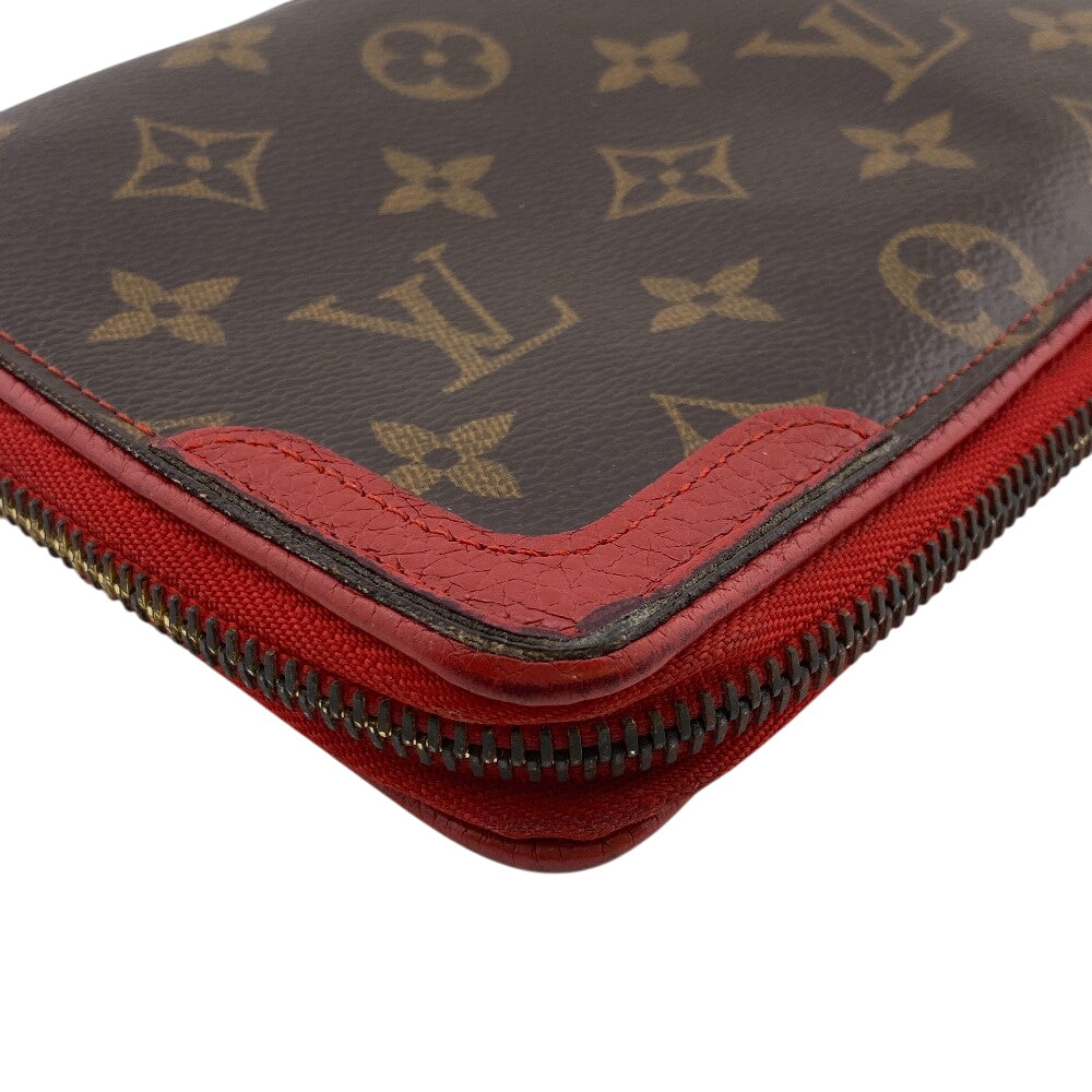 LOUIS VUITTON Long Wallet Purse M61452 Monogram, Leather Brown Retiro Daily Organizer