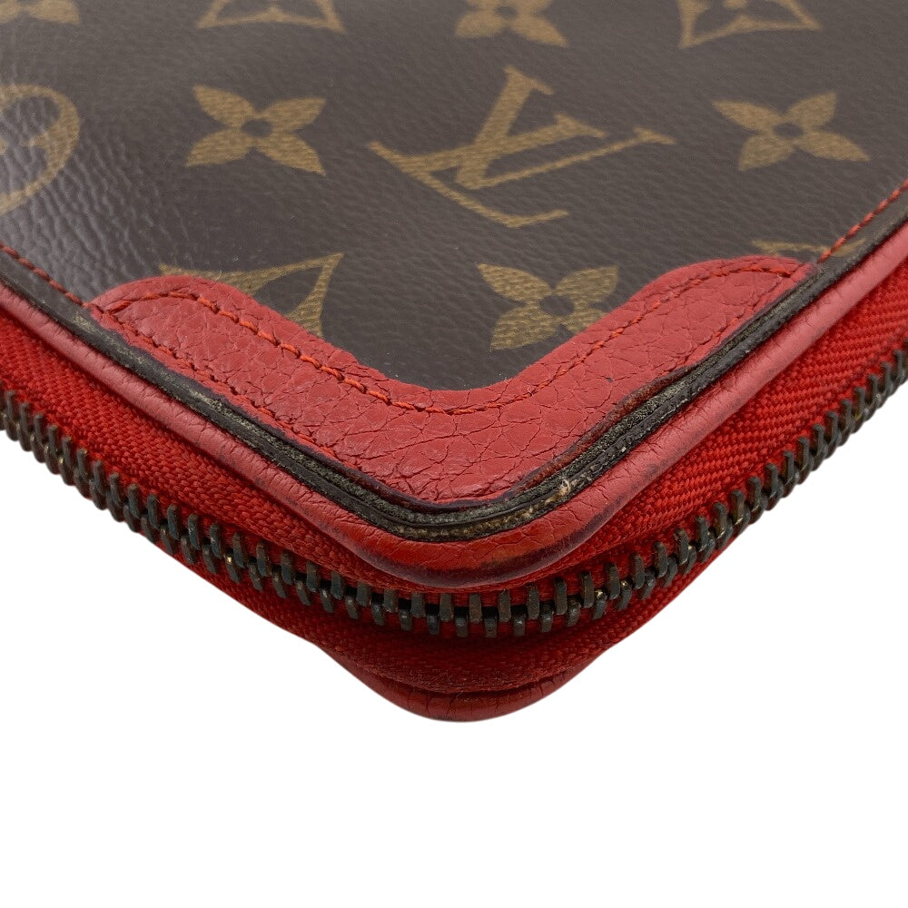 LOUIS VUITTON Long Wallet Purse M61452 Monogram, Leather Brown Retiro Daily Organizer