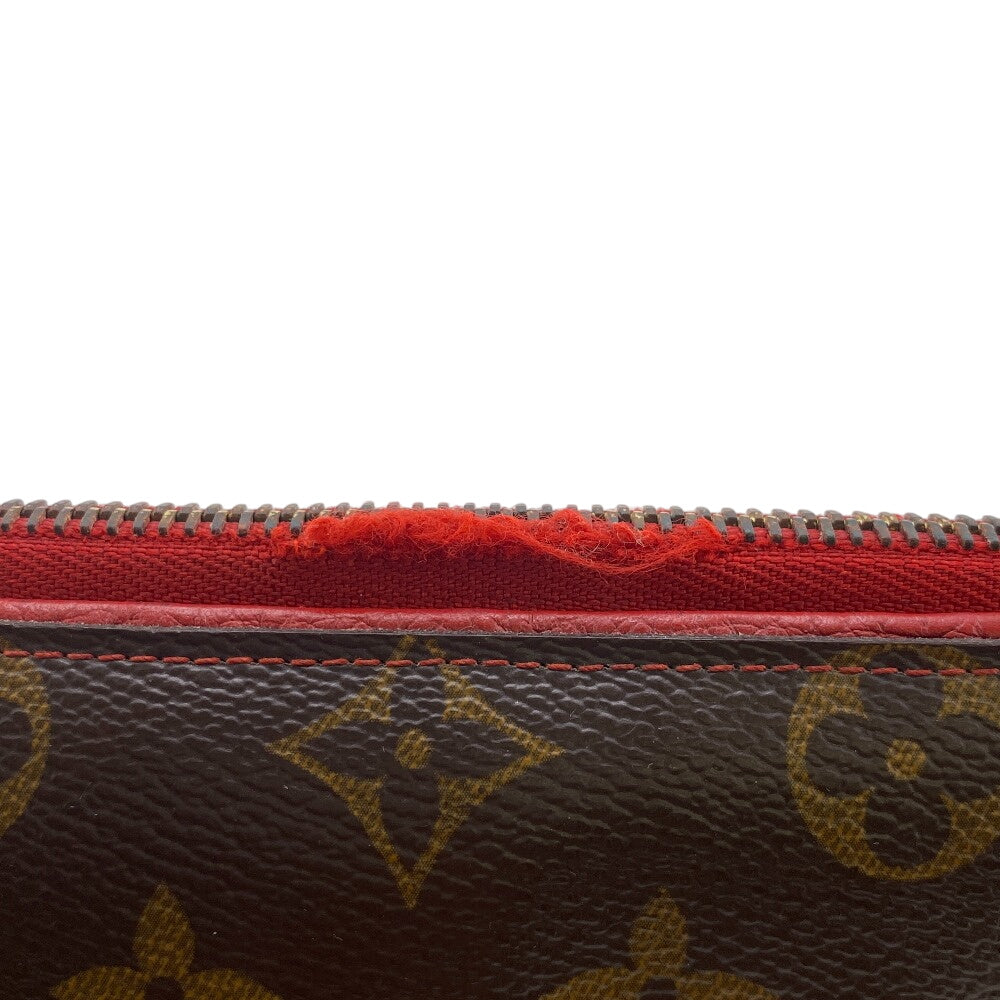 LOUIS VUITTON Long Wallet Purse M61452 Monogram, Leather Brown Retiro Daily Organizer