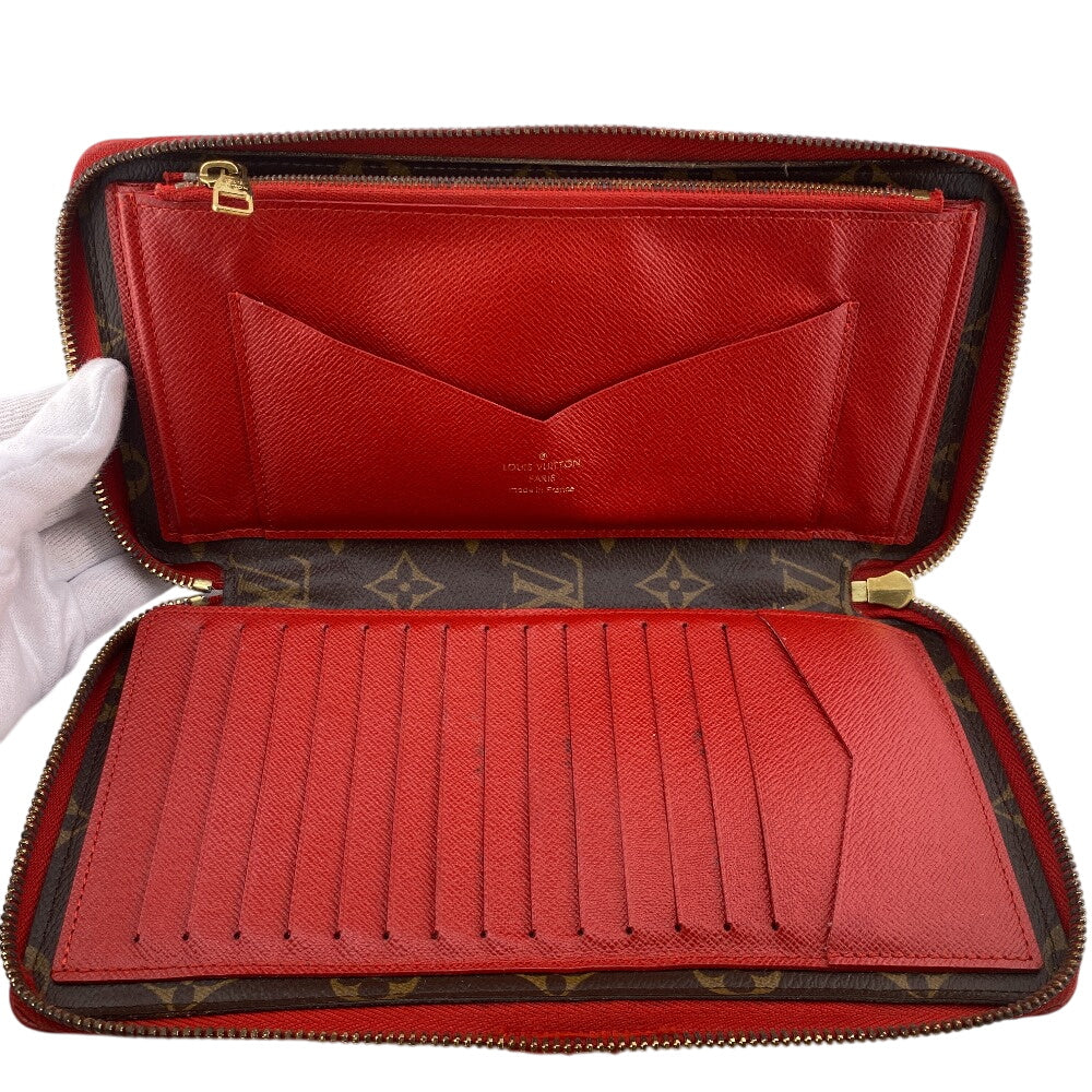 LOUIS VUITTON Long Wallet Purse M61452 Monogram, Leather Brown Retiro Daily Organizer