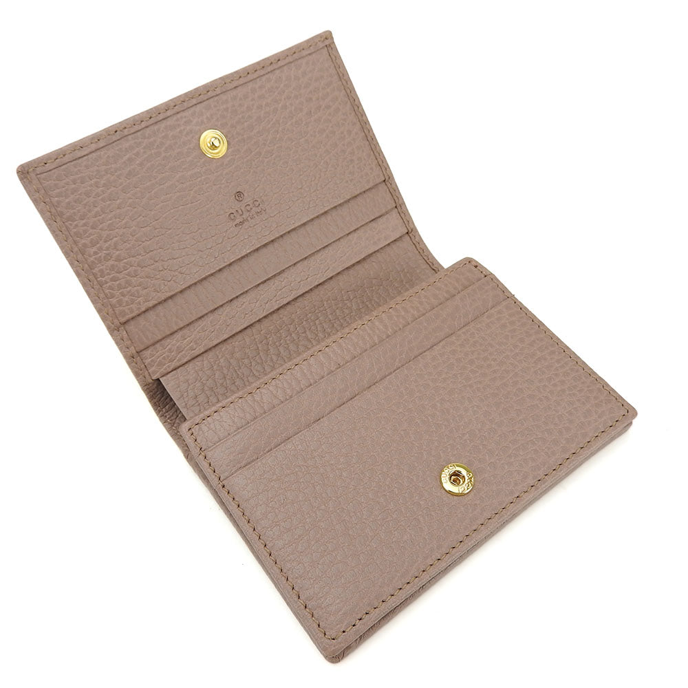 GUCCI Bifold Wallet 456126 leather beige GG Marmont
