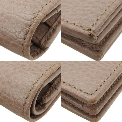 GUCCI Bifold Wallet 456126 leather beige GG Marmont