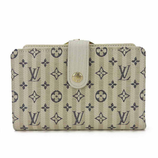 LOUIS VUITTON Bifold Wallet M95659 Monogram mini run white Portonebier Vienova