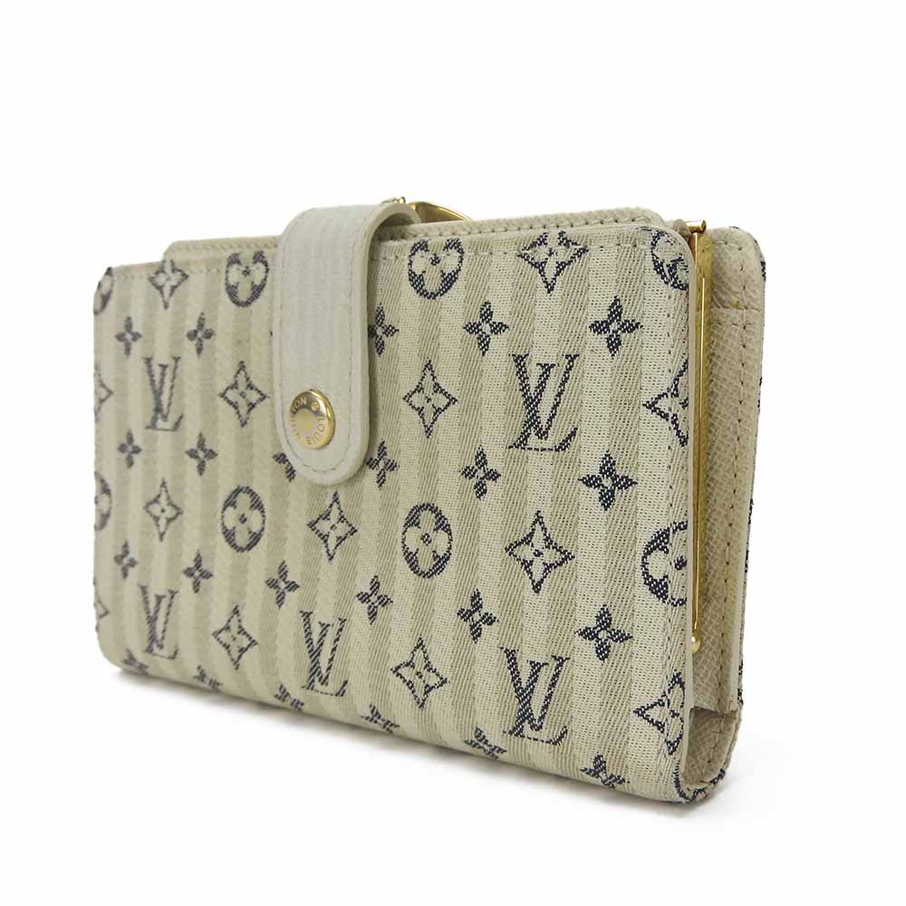 LOUIS VUITTON Bifold Wallet M95659 Monogram mini run white Portonebier Vienova