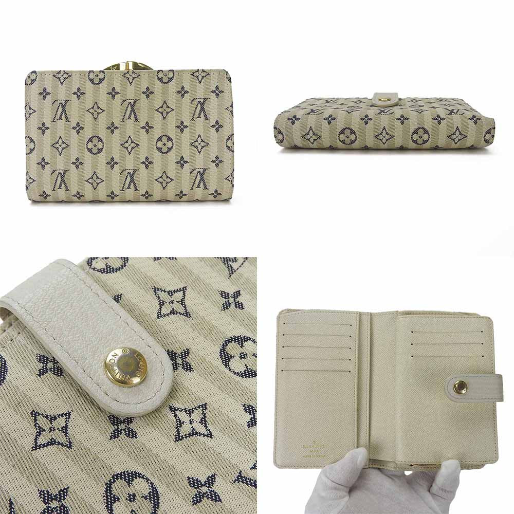 LOUIS VUITTON Bifold Wallet M95659 Monogram mini run white Portonebier Vienova