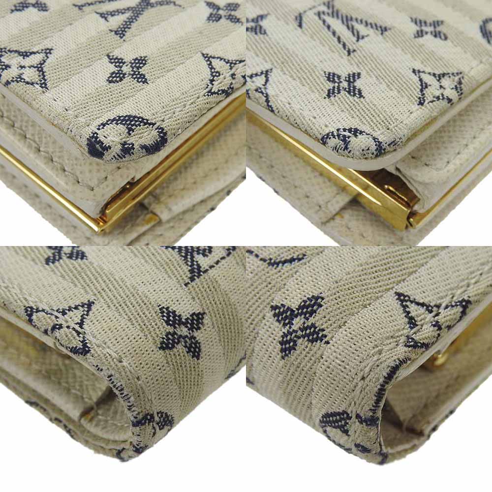 LOUIS VUITTON Bifold Wallet M95659 Monogram mini run white Portonebier Vienova
