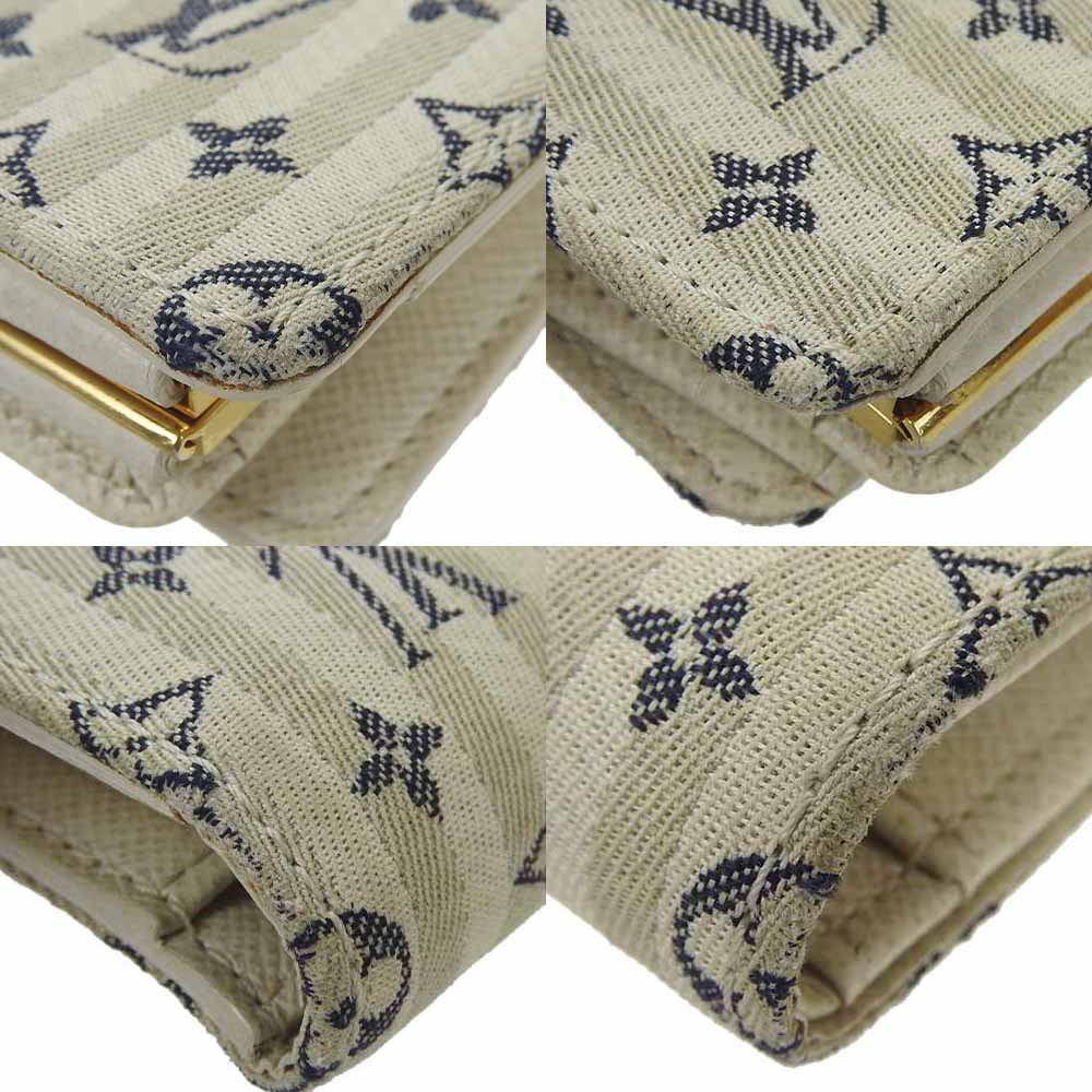 LOUIS VUITTON Bifold Wallet M95659 Monogram mini run white Portonebier Vienova