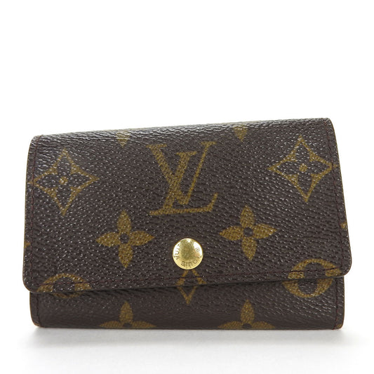 LOUIS VUITTON Key case Key holder  M62630 Monogram canvas, leather Brown Multicles6