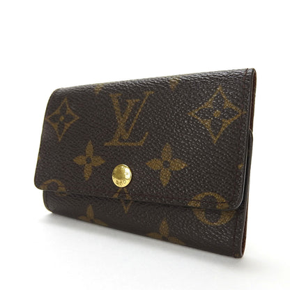 LOUIS VUITTON Key case Key holder  M62630 Monogram canvas, leather Brown Multicles6