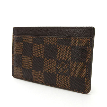 LOUIS VUITTON Card Case N61722 Damier Brown Porte Cartes・Simple