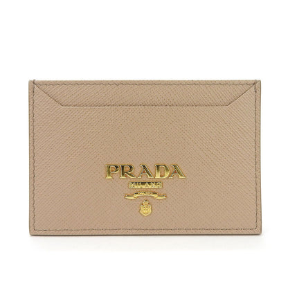 PRADA Card Case 1MC208 leather beige Safiano