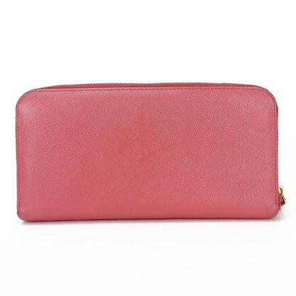 PRADA Long Wallet Purse 1ML506 Embossed leather pink Safiano