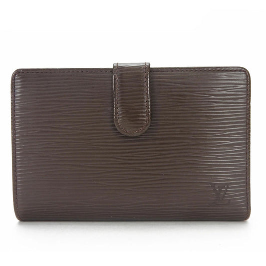 LOUIS VUITTON Bifold Wallet M6324D Epi Leather Brown Portefeuille Viennoiserie
