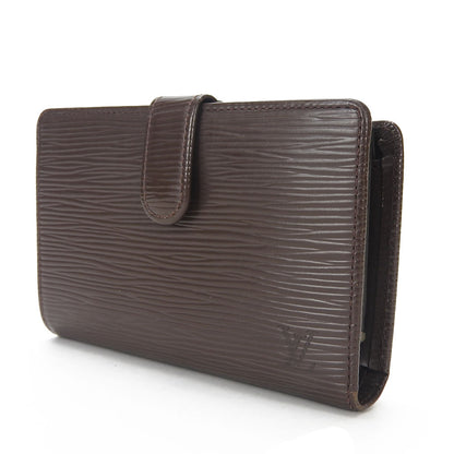 LOUIS VUITTON Bifold Wallet M6324D Epi Leather Brown Portefeuille Viennoiserie