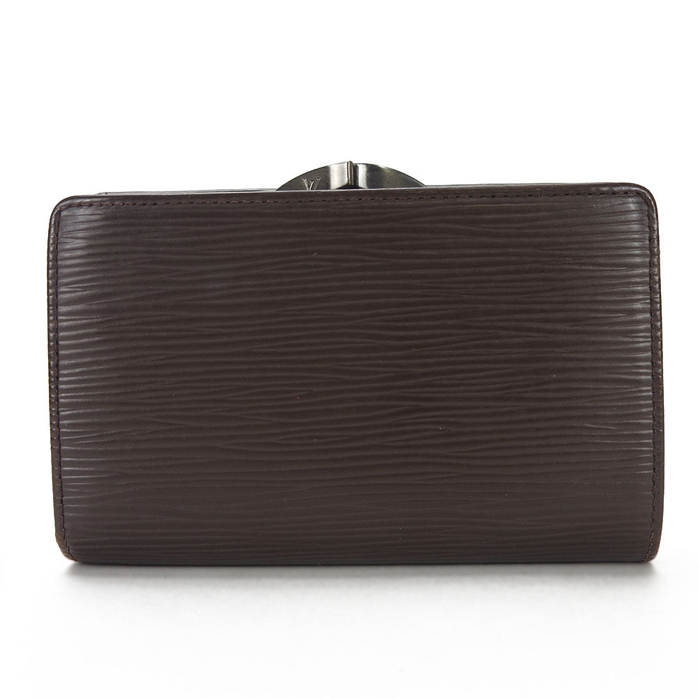 LOUIS VUITTON Bifold Wallet M6324D Epi Leather Brown Portefeuille Viennoiserie
