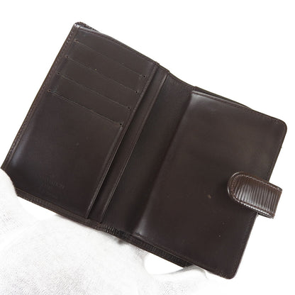 LOUIS VUITTON Bifold Wallet M6324D Epi Leather Brown Portefeuille Viennoiserie