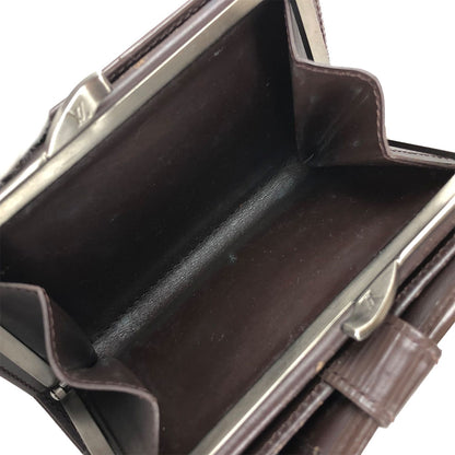 LOUIS VUITTON Bifold Wallet M6324D Epi Leather Brown Portefeuille Viennoiserie
