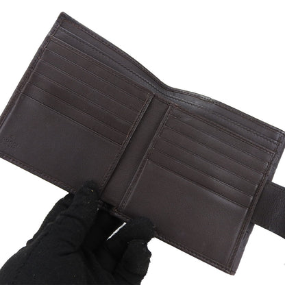 GUCCI Bifold Wallet 203549 Sima leather Brown Guccisima