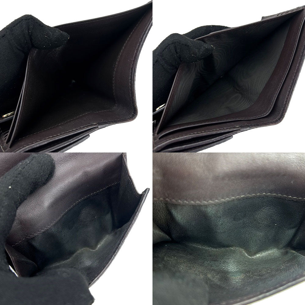 GUCCI Bifold Wallet 203549 Sima leather Brown Guccisima