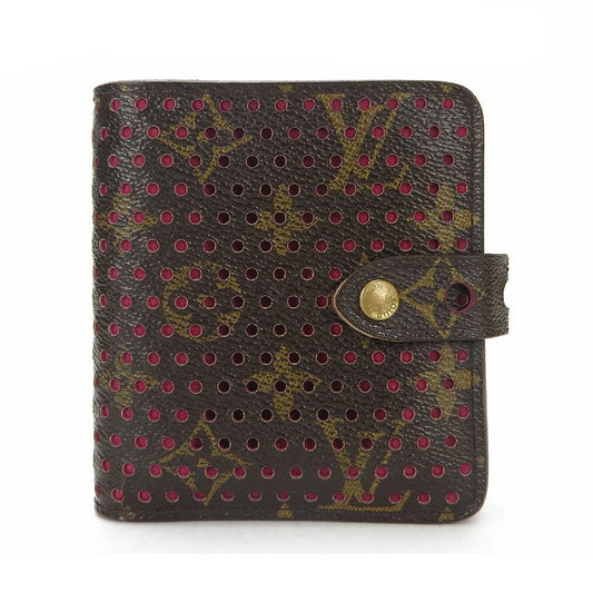 LOUIS VUITTON Bifold Wallet M95188 Monogram Perfo Fuchsia