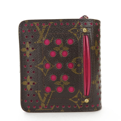 LOUIS VUITTON Bifold Wallet M95188 Monogram Perfo Fuchsia