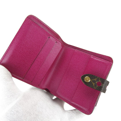 LOUIS VUITTON Bifold Wallet M95188 Monogram Perfo Fuchsia