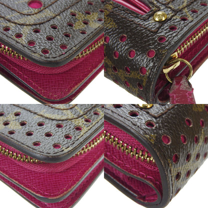 LOUIS VUITTON Bifold Wallet M95188 Monogram Perfo Fuchsia