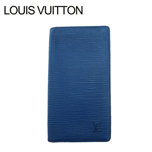 LOUIS VUITTON Bill Compartment M63215 blue Porto Cartes Cridit Yen