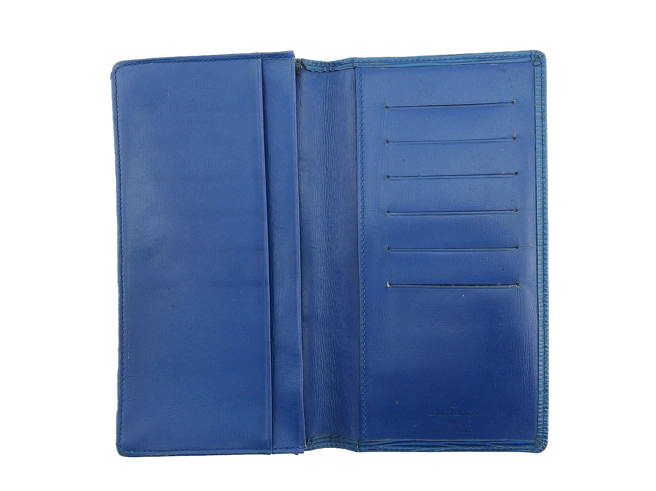 LOUIS VUITTON Bill Compartment M63215 blue Porto Cartes Cridit Yen