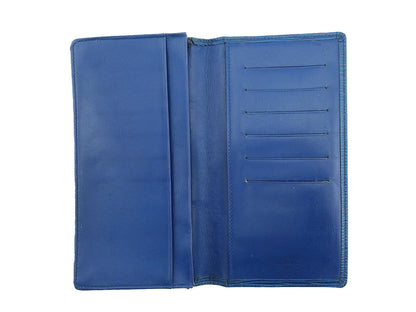 LOUIS VUITTON Bill Compartment M63215 blue Porto Cartes Cridit Yen