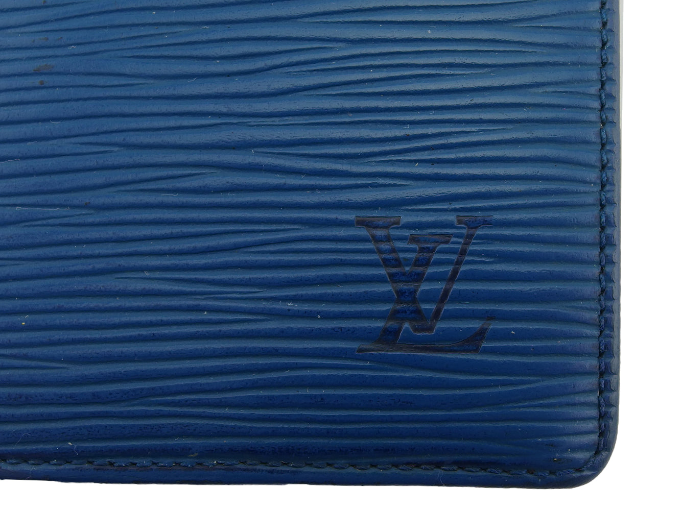 LOUIS VUITTON Bill Compartment M63215 blue Porto Cartes Cridit Yen