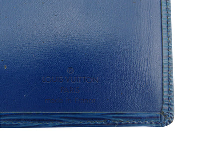 LOUIS VUITTON Bill Compartment M63215 blue Porto Cartes Cridit Yen