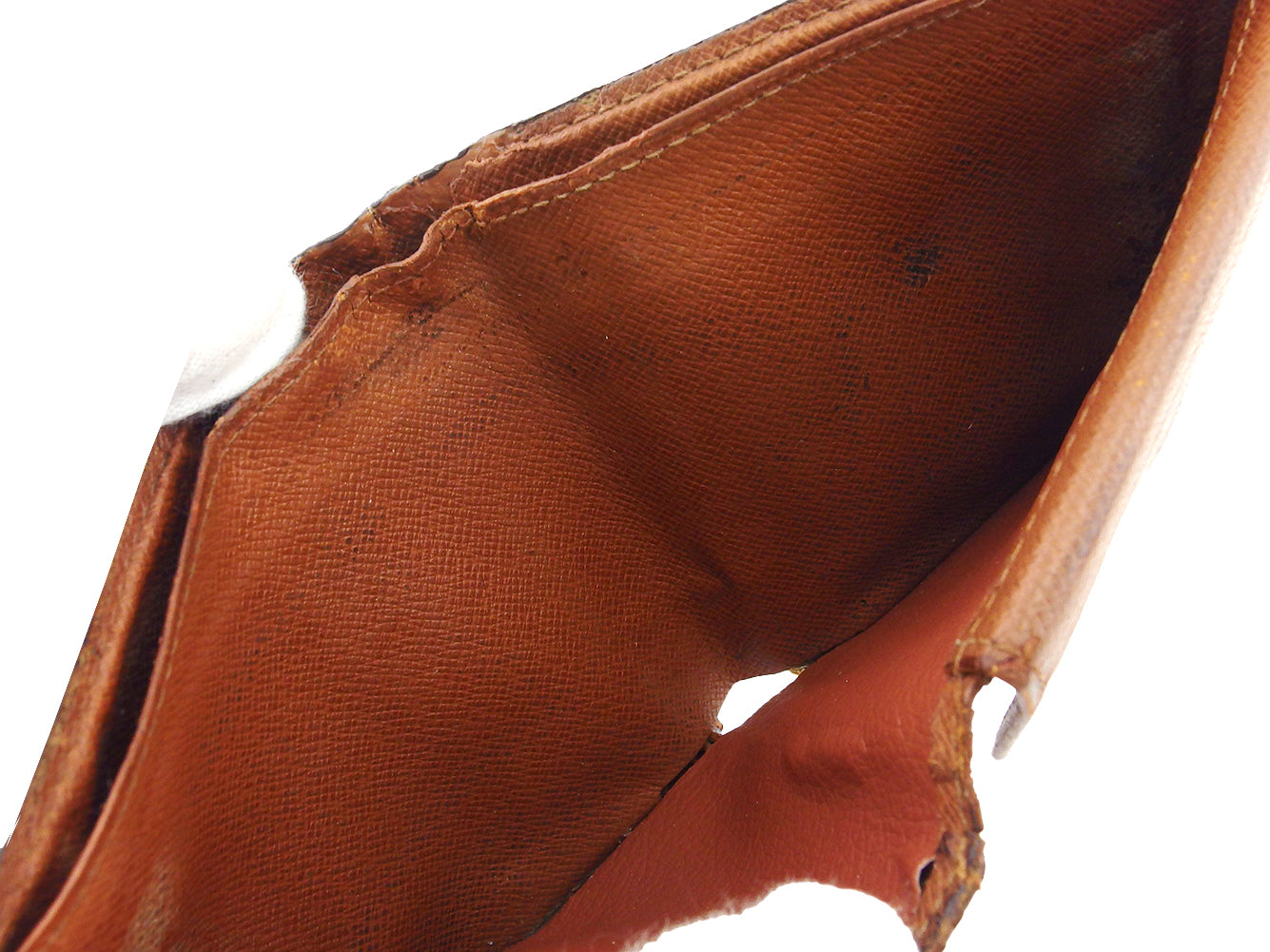 LOUIS VUITTON Bifold Wallet M61665 Brown beige Porte Billets Cartes Crdit Monet