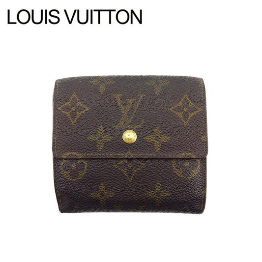 LOUIS VUITTON Bifold Wallet M61652 Brown beige Porte Monnaie Billets Cartes Credit