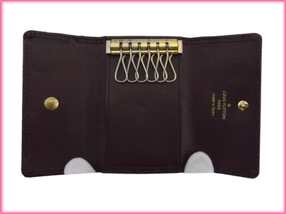 LOUIS VUITTON Key case Key holder M30536 Brown purple Multicles6
