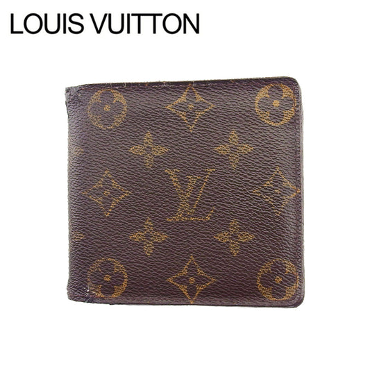 LOUIS VUITTON Bifold Wallet M61665 Brown beige Porte Billets Cartes Crdit Monet