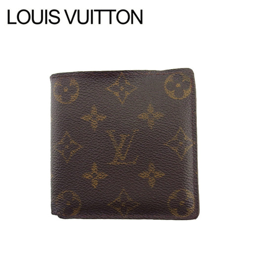 LOUIS VUITTON Bifold Wallet M61665 Brown beige Porte Billets Cartes Crdit Monet